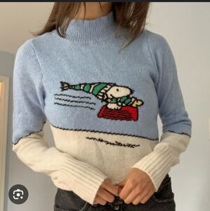 American Eagle Snoopy Sweater